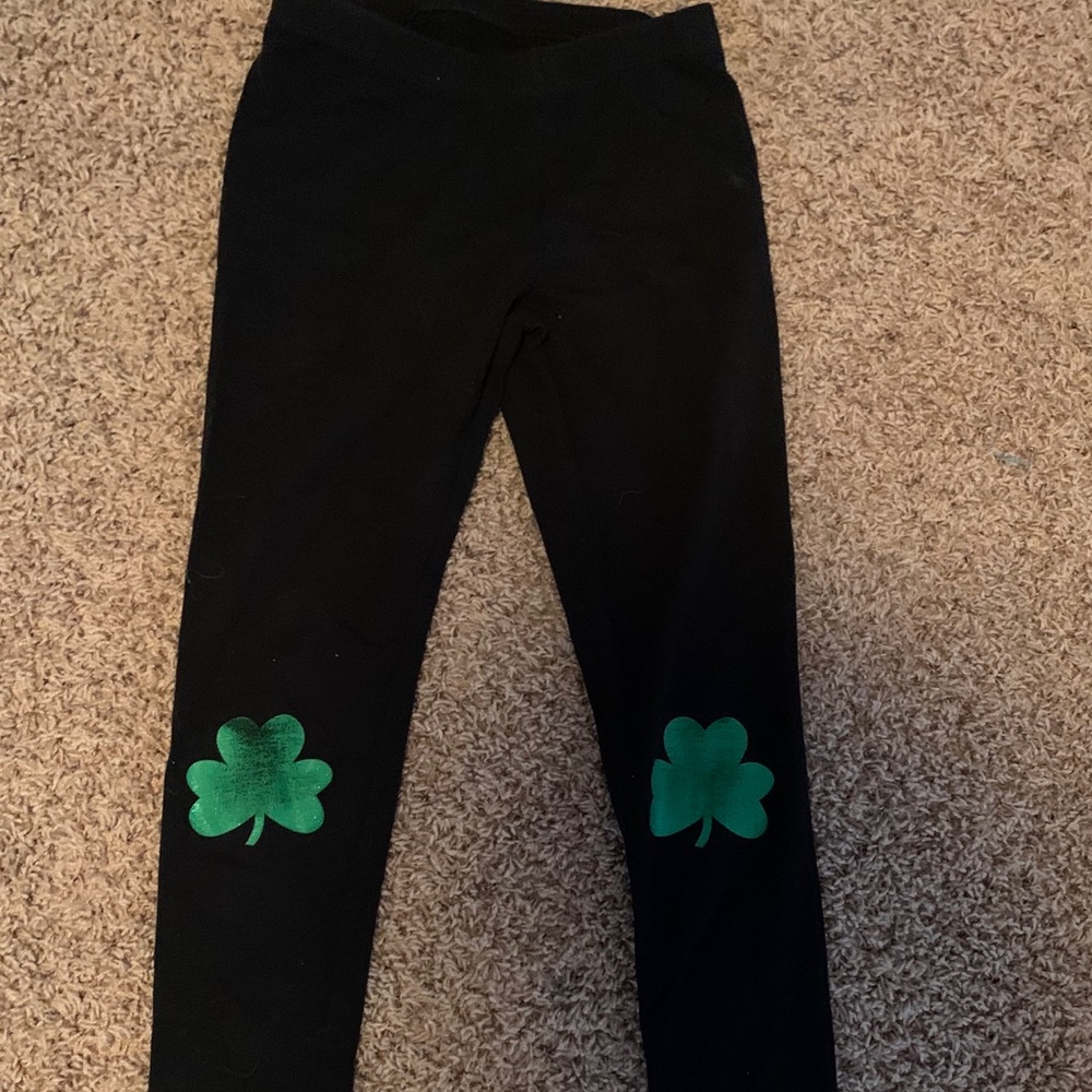 Girls Shamrock Leggings
